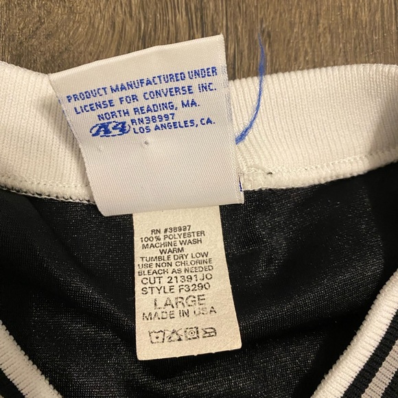 Vintage Converse Chuck Taylor All Star 1/4 Zip Jersey Size Large - Picture 2 of 5